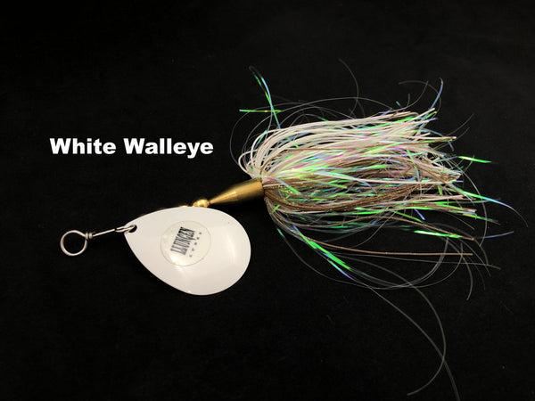 Llungen Lures Single 8 Hybrid - White Walleye
