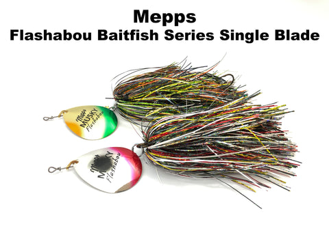 Mepps Musky Flashabou Baitfish Series Single Blade