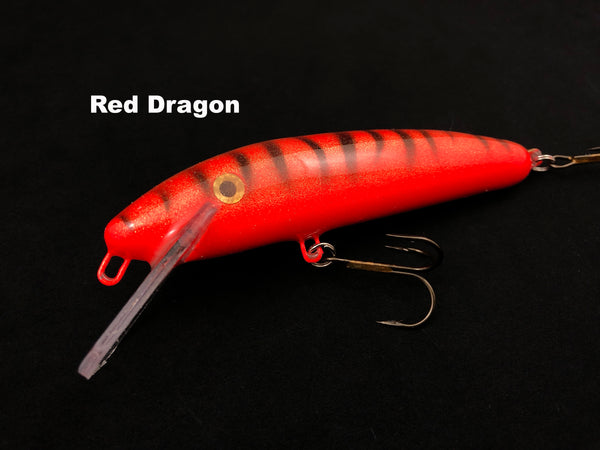 Slammer Tackle 5" Shallow Minnow - Red Dragon