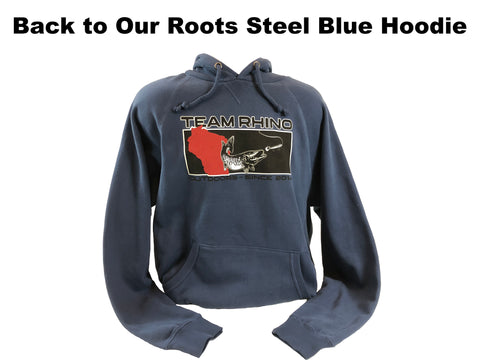 Team Rhino Outdoors - Back to Our Roots Steel Blue Hoodie