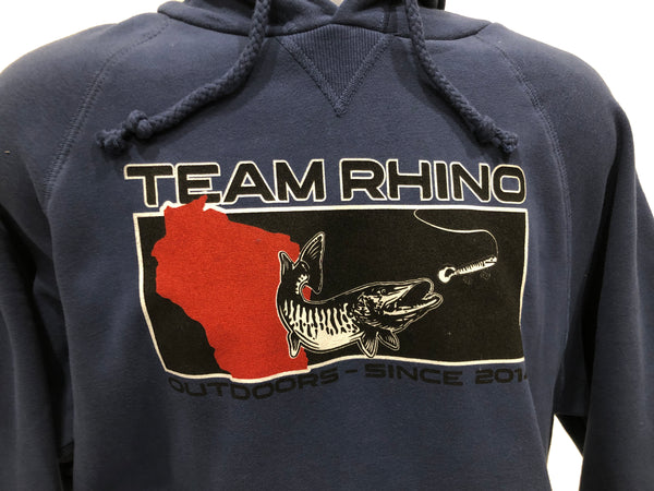 Team Rhino Outdoors - Back to Our Roots Steel Blue Hoodie (XL Only)