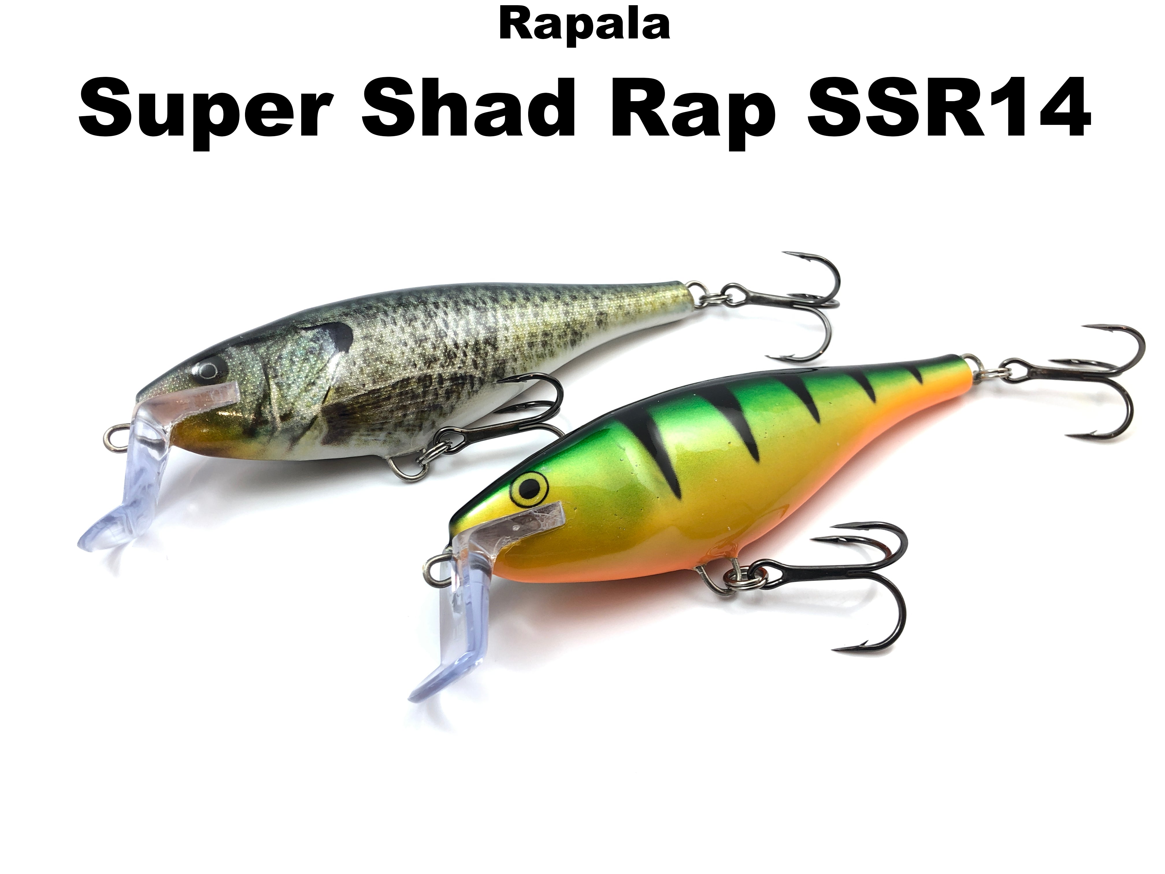 Rapala Super Shad Rap SSR-14 lot of 3 SPECIAL NP+CG+SFC, Colors