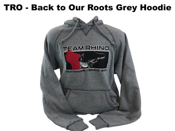 Team Rhino Outdoors - Back to Our Roots Grey Hoodie
