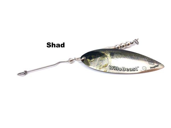 Whale Tail Plastics Willow Blade Attachment - Shad