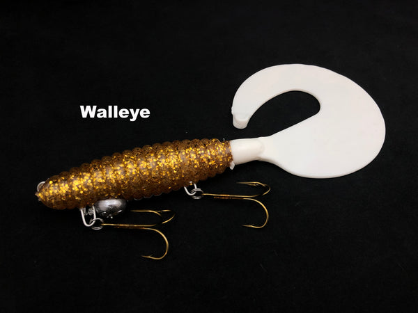 Whale Tail Plastics 8" Whale Tail - Walleye