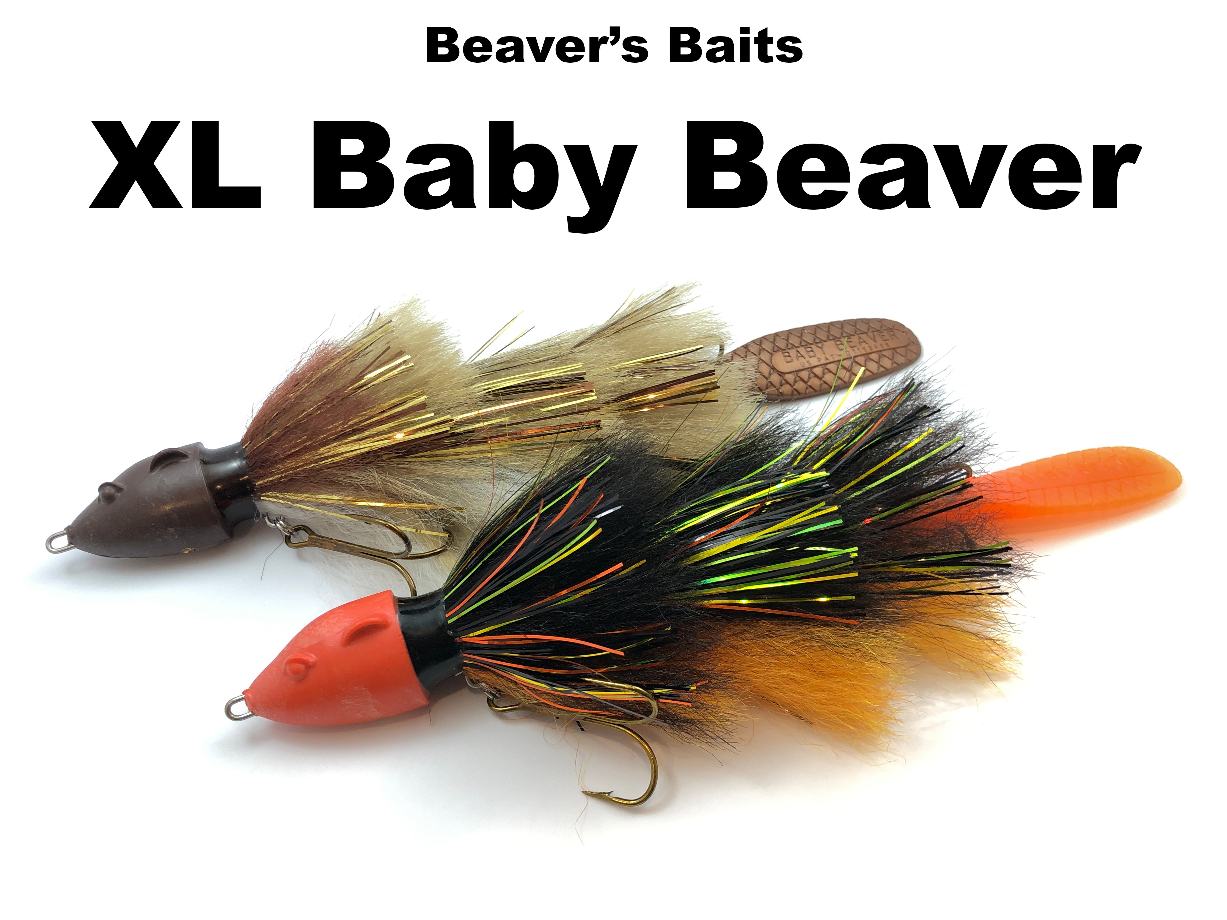 beaver bass lure Beaver's Baits XL Baby Beaver – Team Rhino Outdoors LLC